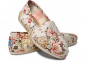   Classic Shabby Chic Flower Canvas Toms