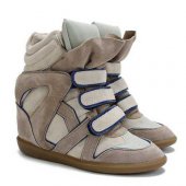      Sneakers Beige with Blue line Isabel Marant